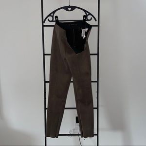 Women's Zara Suede Zip Pants